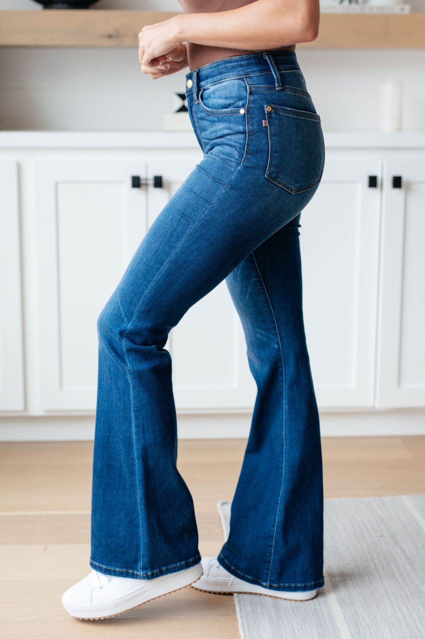 Cameron High Rise Classic Flare Jeans (Online Exclusive) - Uptown Boutique Ramona