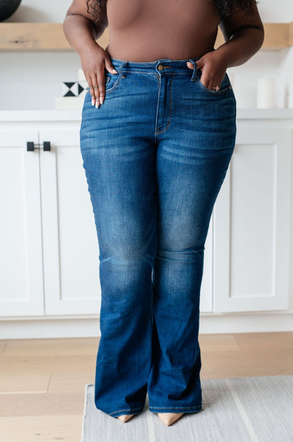 Cameron High Rise Classic Flare Jeans (Online Exclusive) - Uptown Boutique Ramona