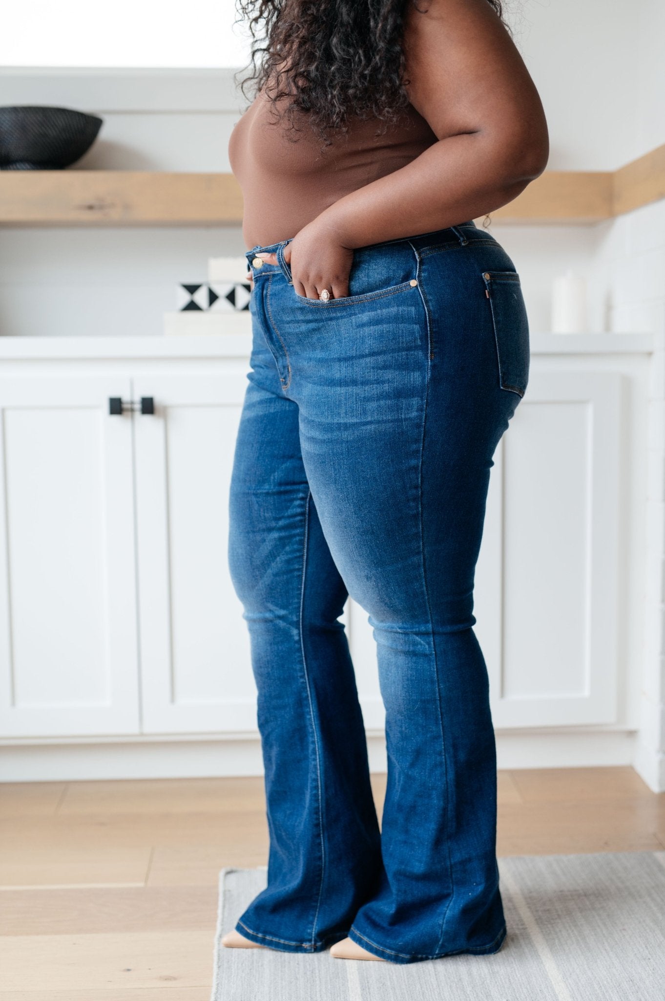 Cameron High Rise Classic Flare Jeans (Online Exclusive) - Uptown Boutique Ramona