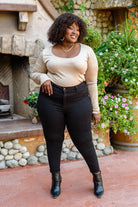 Can You Believe It Basic Long Sleeve Top In Sand (Online Exclusive) - Uptown Boutique Ramona