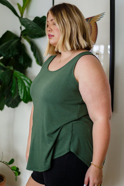 Can't Get Enough Top in Army Green (Online Exclusive) - Uptown Boutique Ramona