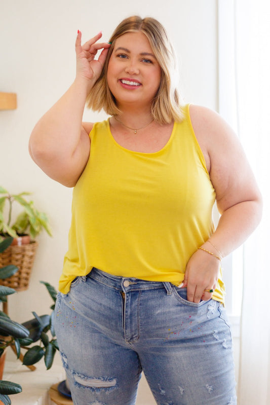 Can't Get Enough Top in Yellow (Online Exclusive) - Uptown Boutique Ramona