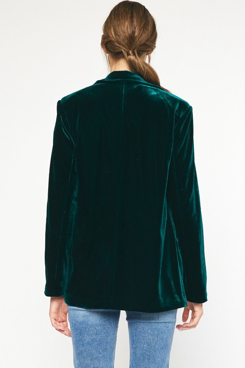 Can't Have Mine Velvet Blazer *HC - Uptown Boutique Ramona