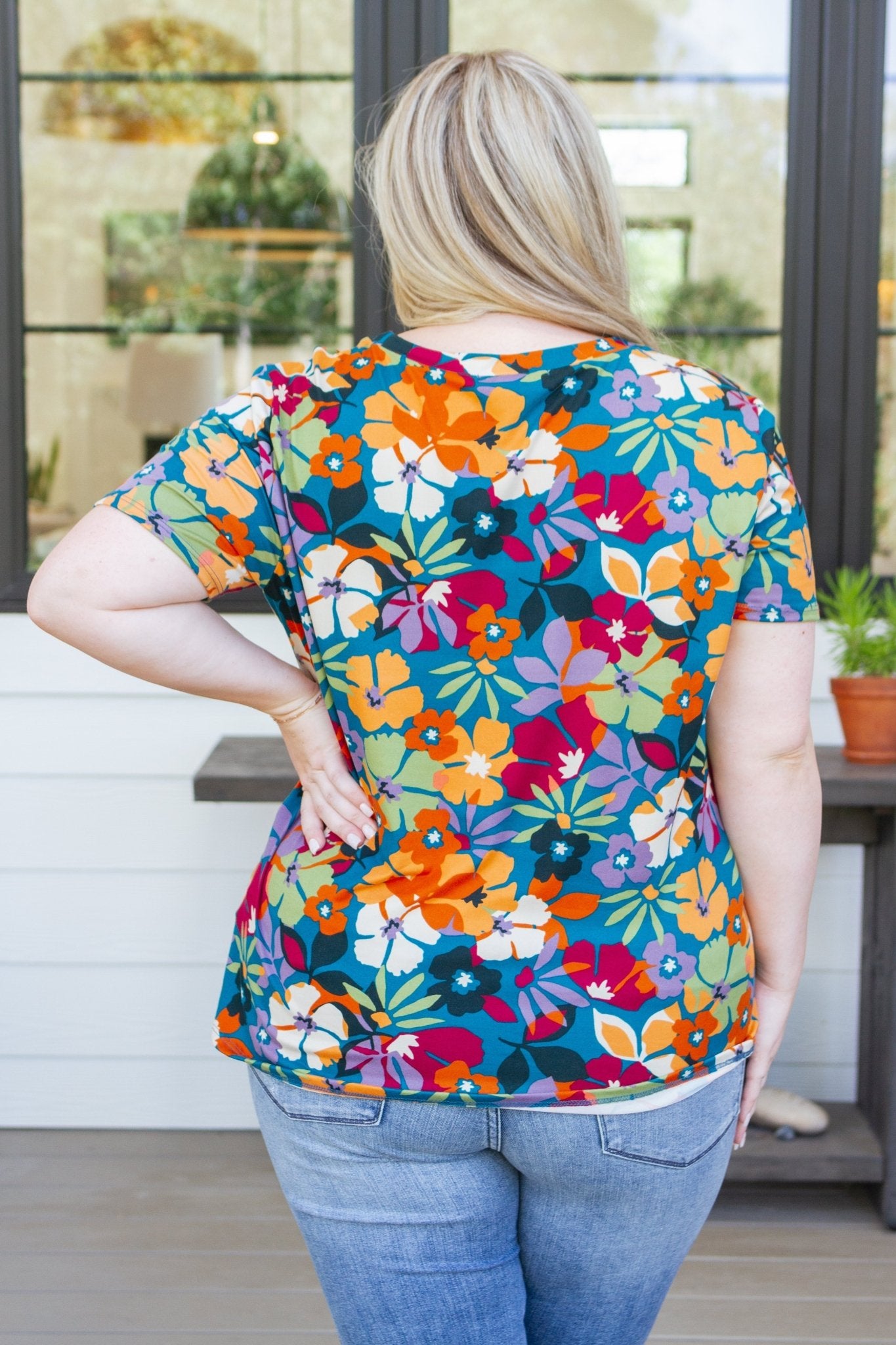 Can't Stop the Beat Floral Top (Online Exclusive) - Uptown Boutique Ramona