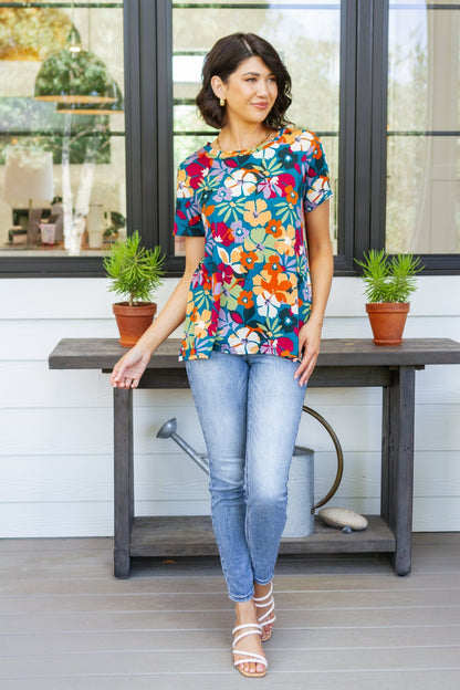 Can't Stop the Beat Floral Top (Online Exclusive) - Uptown Boutique Ramona