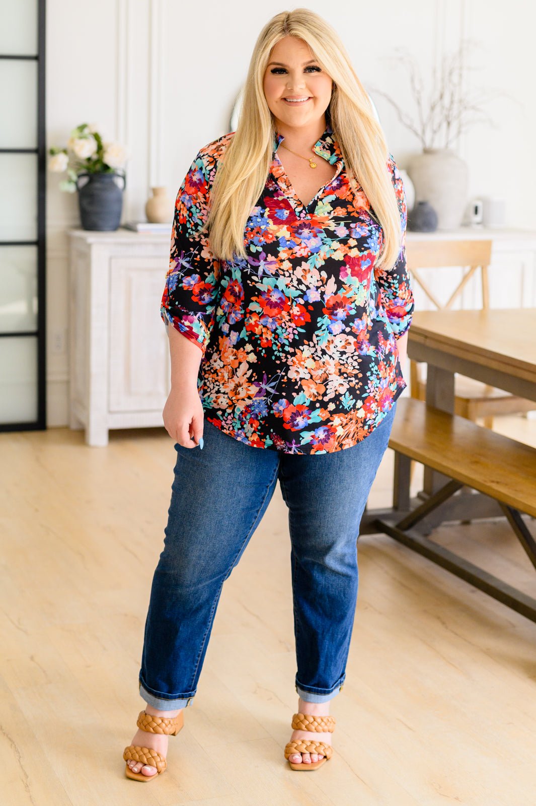 Can't Stop, Won't Stop Floral Top (Online Exclusive) - Uptown Boutique Ramona