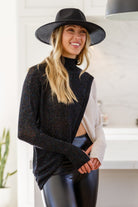 Can't Touch This Sparkle Color Blocked Sweater (Online Exclusive) - Uptown Boutique Ramona