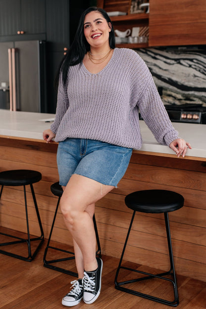 Captured My Interest Chunky V - Neck Sweater (Online Exclusive) - Uptown Boutique Ramona