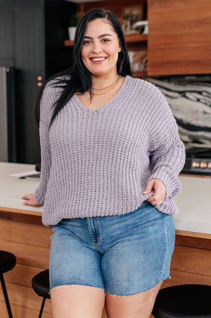 Captured My Interest Chunky V - Neck Sweater (Online Exclusive) - Uptown Boutique Ramona