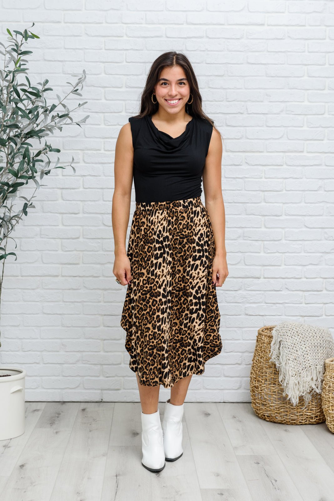 Carefree Animal Print Skirt (Online Exclusive) - Uptown Boutique Ramona