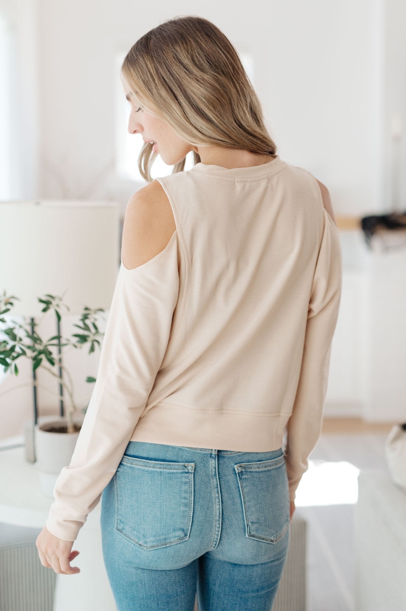 Carefully Crafted Cold Shoulder Blouse (Online Exclusive) - Uptown Boutique Ramona