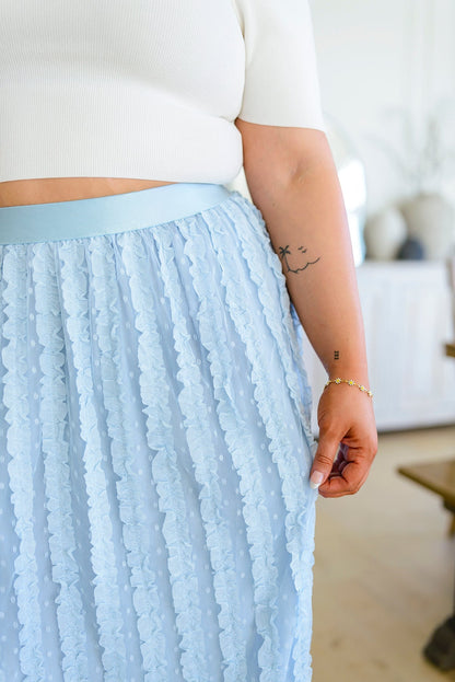 Cascading Ruffles A - Line Skirt (Online Exclusive) - Uptown Boutique Ramona