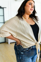 Castaway Tie Front Shirt (Online Exclusive) - Uptown Boutique Ramona