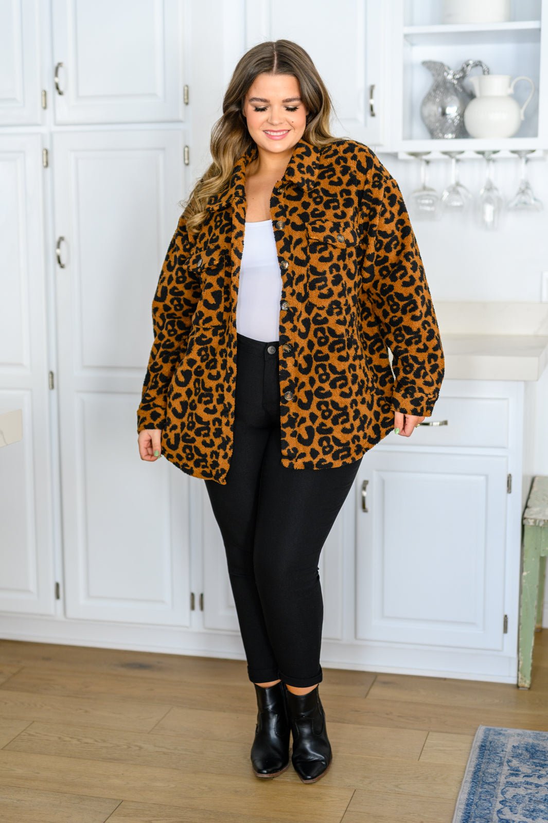 Castle Spotting Animal Print Jacket (Online Exclusive) - Uptown Boutique Ramona