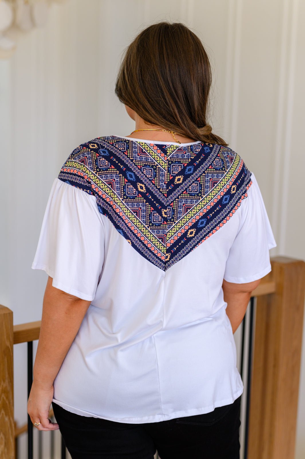 Casually Boho Keyhole Neckline Top - Uptown Boutique Ramona