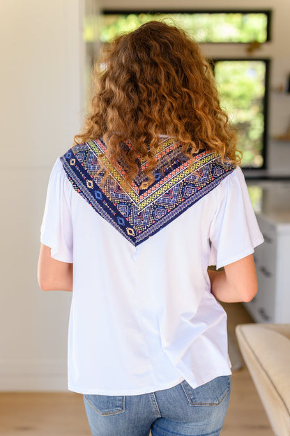 Casually Boho Keyhole Neckline Top - Uptown Boutique Ramona