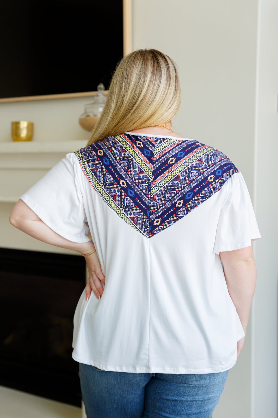 Casually Boho Keyhole Neckline Top - Uptown Boutique Ramona