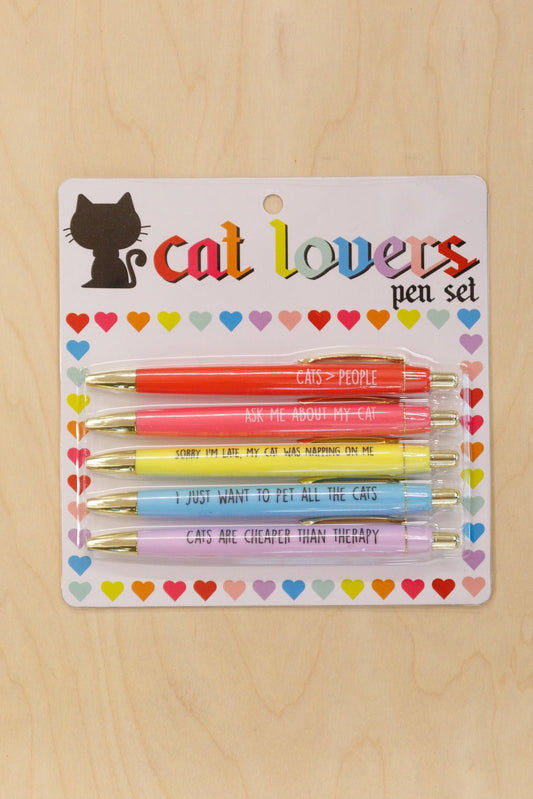 Cat Lovers Pen Set (Online Exclusive) - Uptown Boutique Ramona