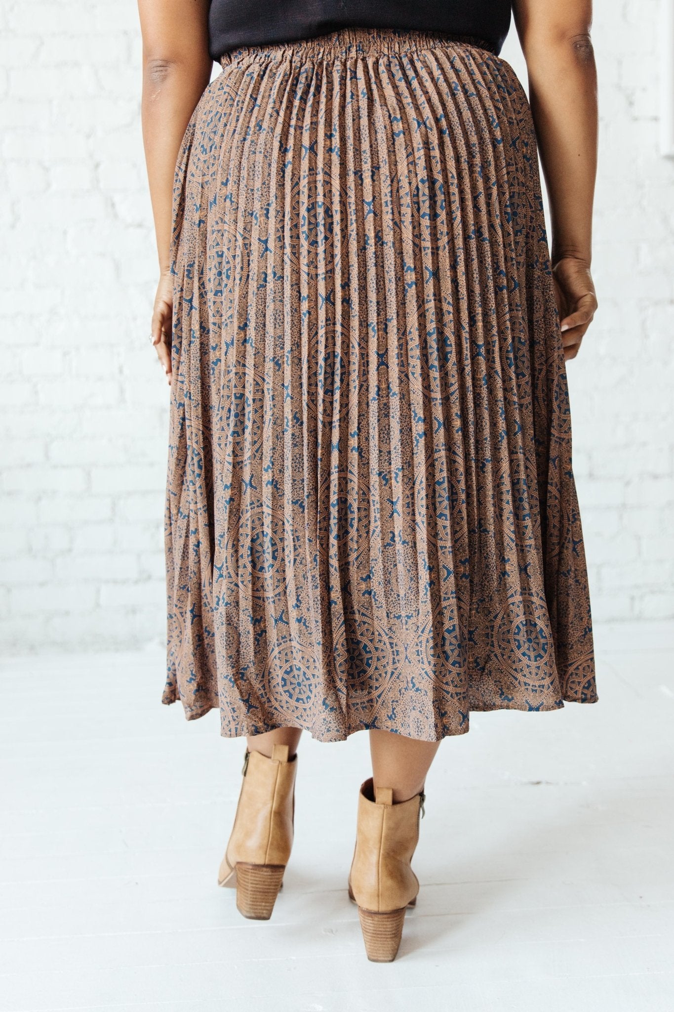 Cathedral Pleated Skirt (Online Exclusive) - Uptown Boutique Ramona