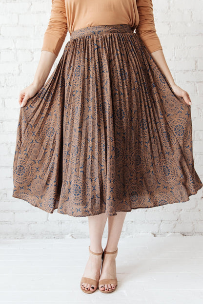 Cathedral Pleated Skirt (Online Exclusive) - Uptown Boutique Ramona