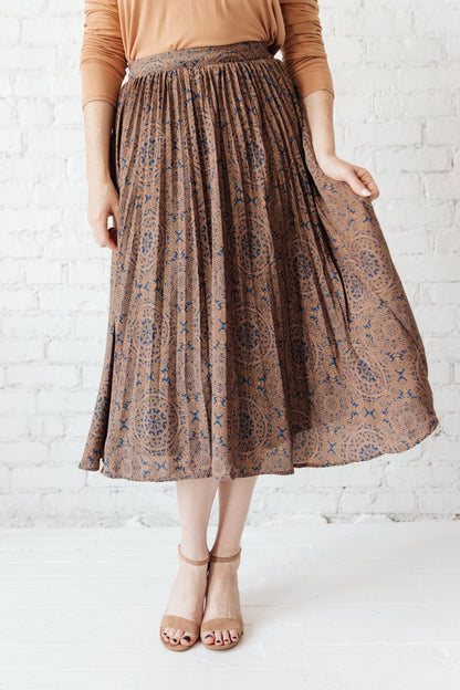 Cathedral Pleated Skirt (Online Exclusive) - Uptown Boutique Ramona