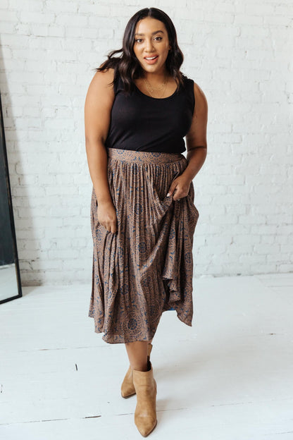 Cathedral Pleated Skirt (Online Exclusive) - Uptown Boutique Ramona