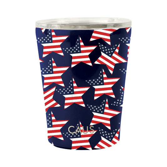 CAUS Stars and Stripes Coffee Tumbler *FS - Uptown Boutique Ramona