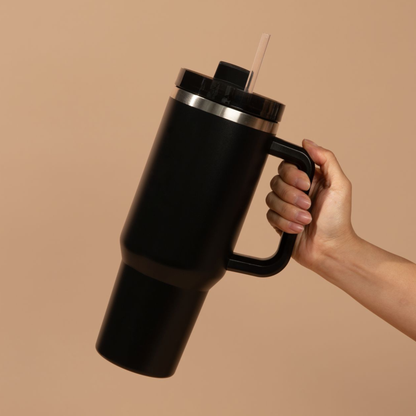 Black 40 oz Travel Tumbler