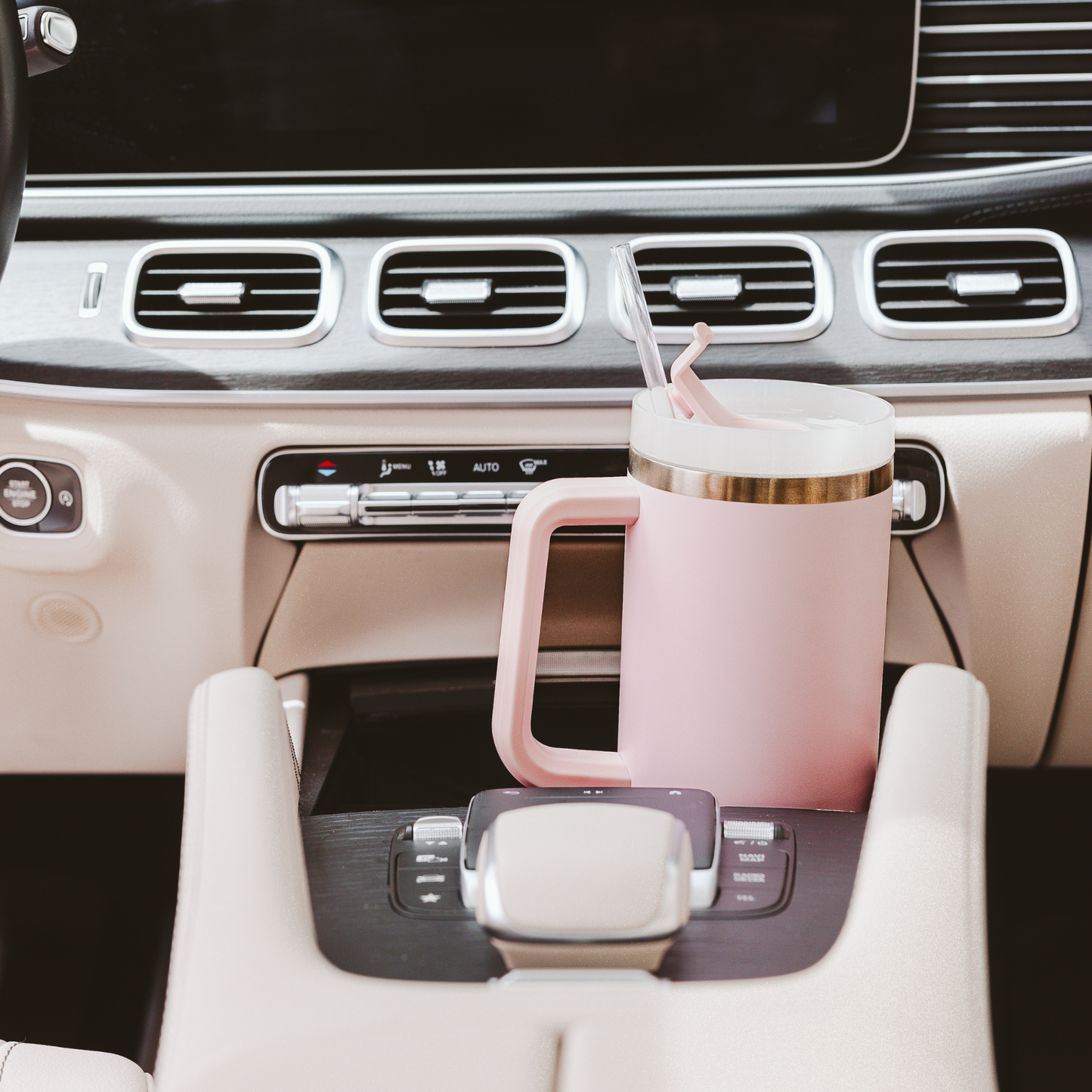 Blush Pink 40 oz Travel Tumbler