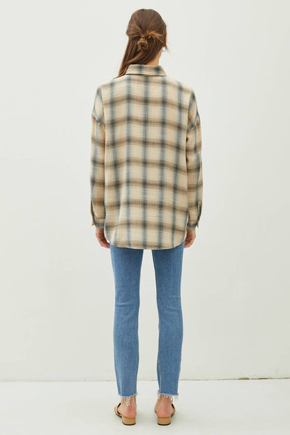 ALL IN THE DETAILS OVERSIZED PLAID FLANNEL