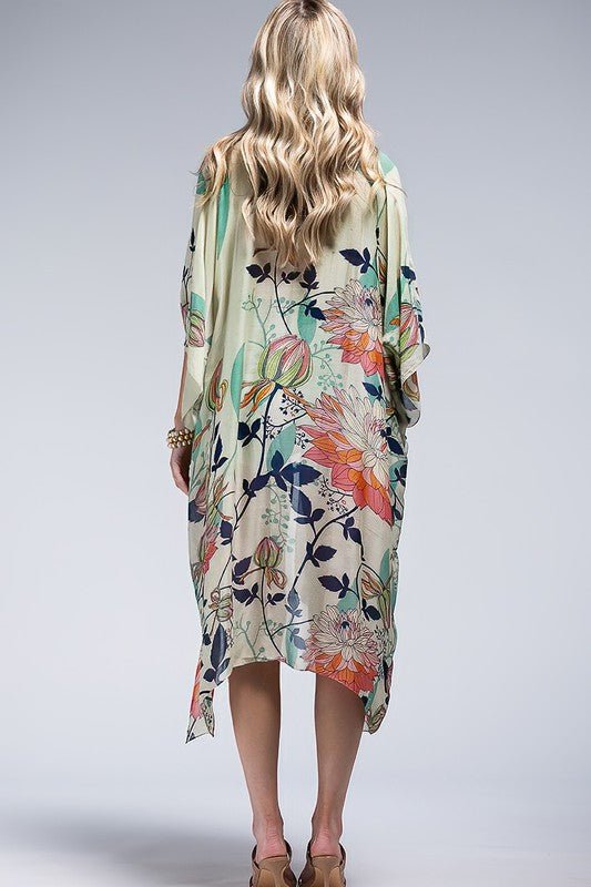 CHANGE THE ENDING FLORAL KIMONO - Uptown Boutique Ramona