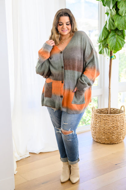 Changing Leaves Long Sleeve Button Up Cardigan (Online Exclusive) - Uptown Boutique Ramona