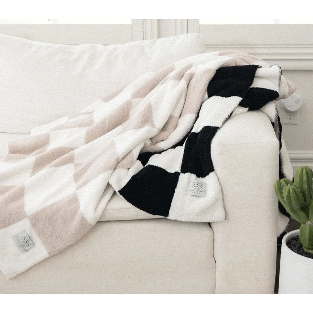 Checker Luxe Home Blanket - Uptown Boutique Ramona