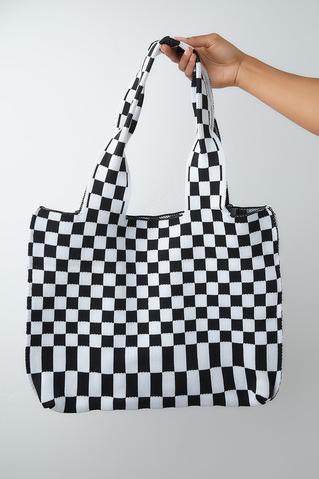 Checkerboard Lazy Wind Big Bag (Online Exclusive) - Uptown Boutique Ramona