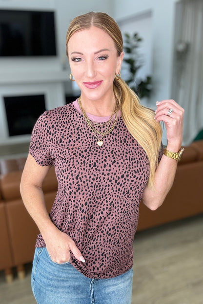 Cheetah Girl Short Sleeve Top - Uptown Boutique Ramona