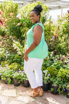 Cherry Girl Tank in Green (Online Exclusive) - Uptown Boutique Ramona