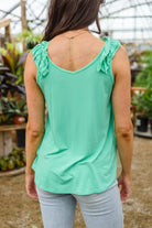 Cherry Girl Tank in Green (Online Exclusive) - Uptown Boutique Ramona