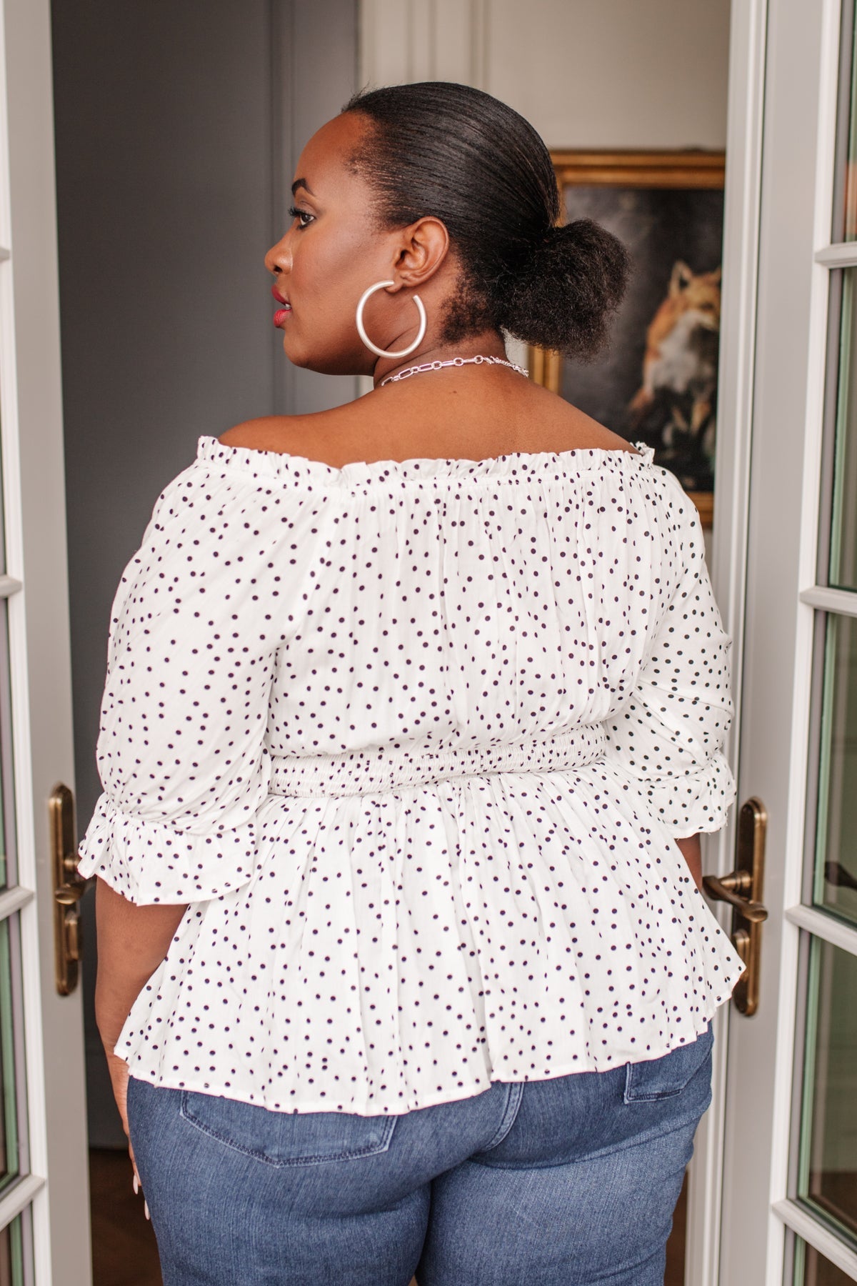 Chose Me Dotted Top (Online Exclusive) - Uptown Boutique Ramona