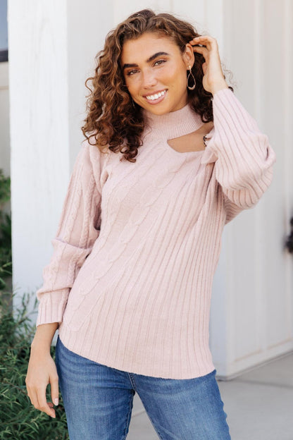 City Chic Sweater in Mauve (Online Exclusive) - Uptown Boutique Ramona