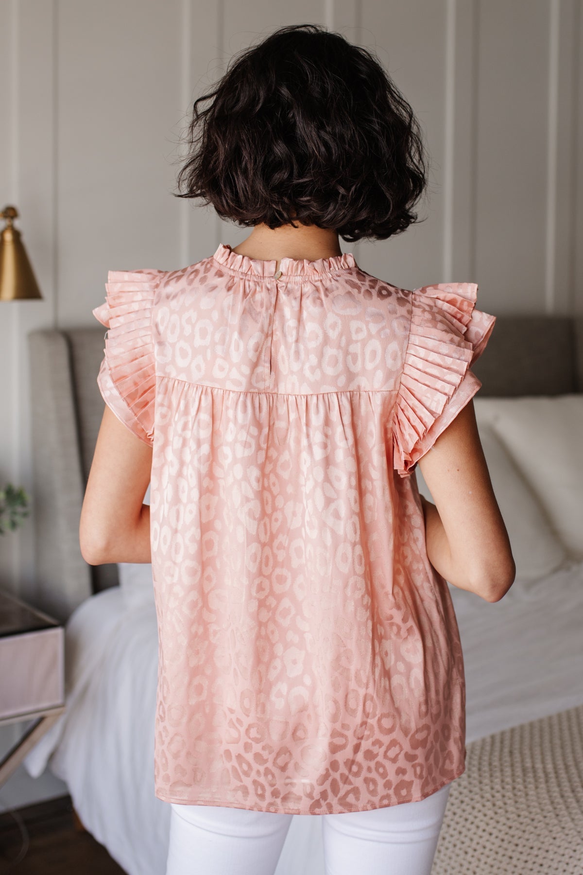 City Escape Top In Peach (Online Exclusives) - Uptown Boutique Ramona