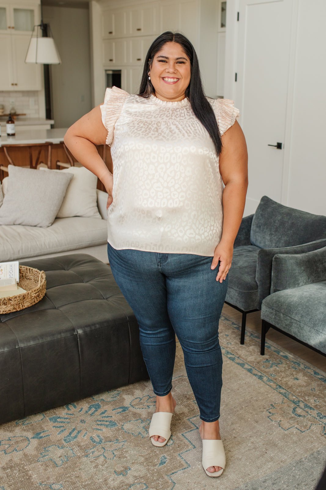 City Escape Top in Pearl (Online Exclusive) - Uptown Boutique Ramona