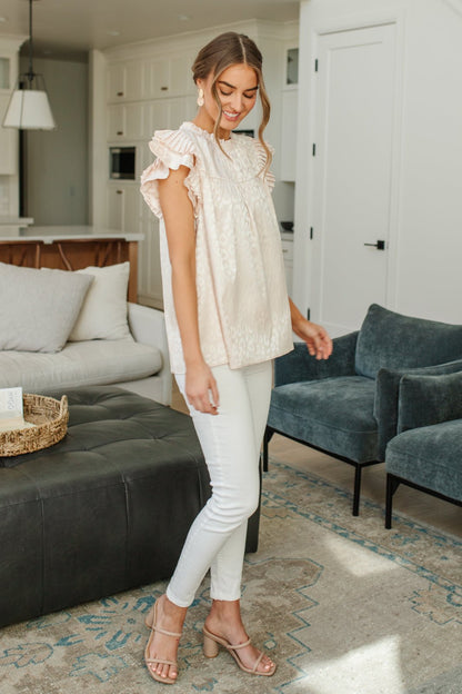 City Escape Top in Pearl (Online Exclusive) - Uptown Boutique Ramona