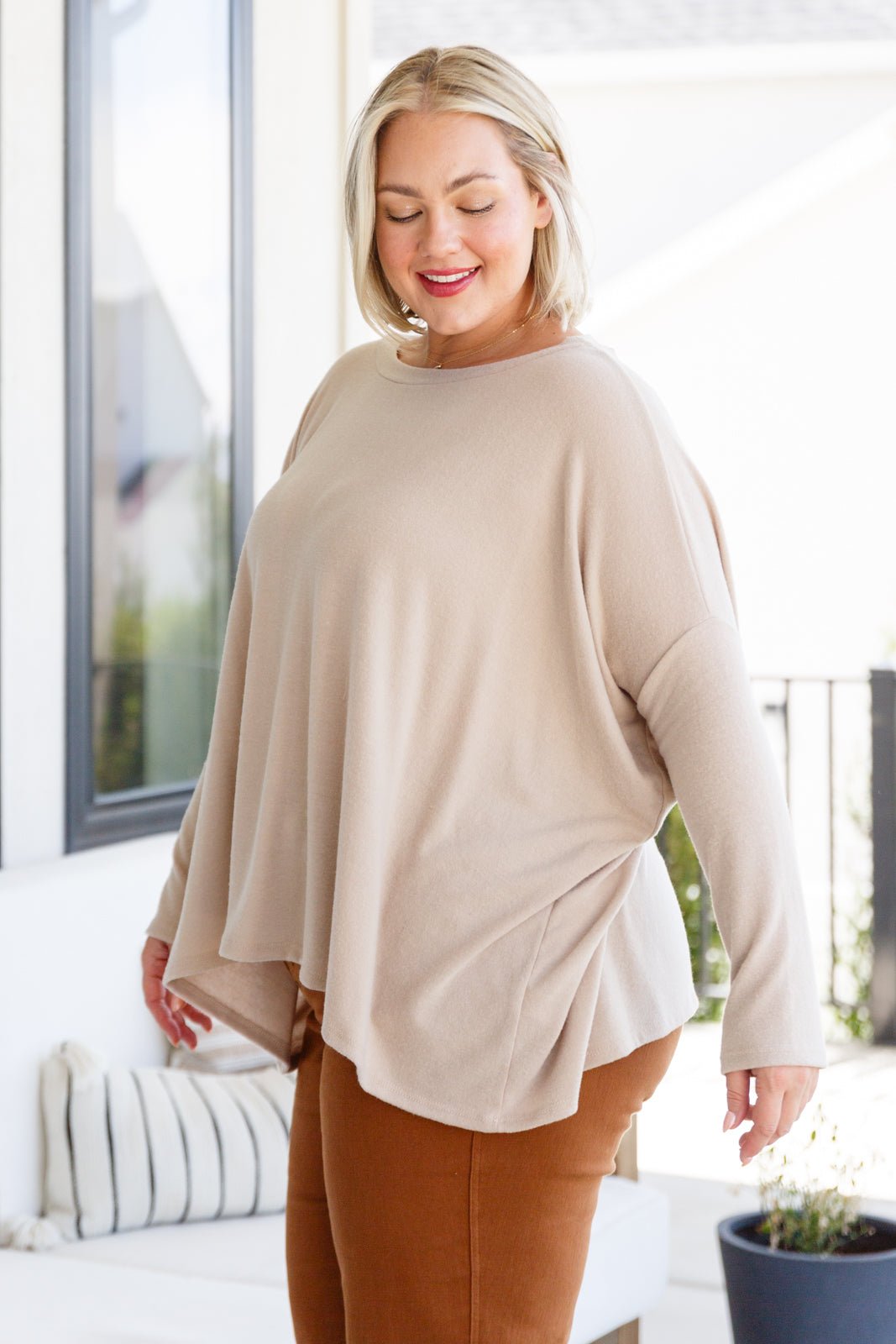 Clap For Yourself Long Sleeve Top (Online Exclusive) - Uptown Boutique Ramona