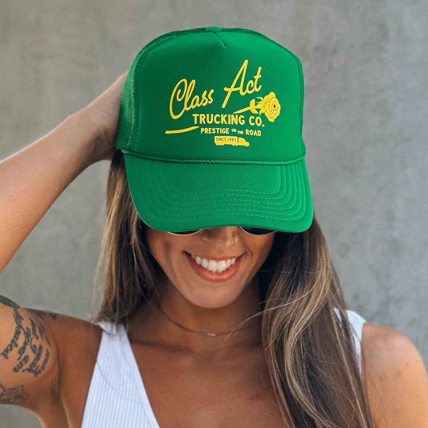 Class Act Trucker Hat - Uptown Boutique Ramona