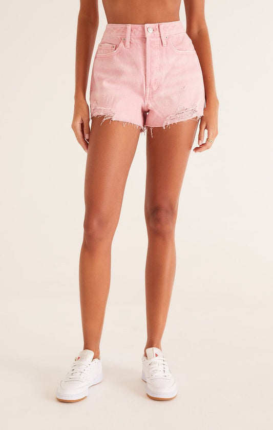 CLASSIC HI - RISE DENIM SHORT - Uptown Boutique Ramona