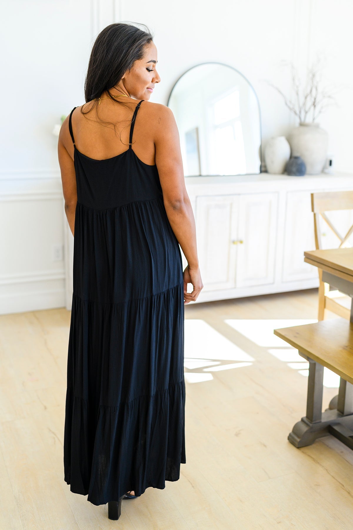 Classically Cool Tiered Maxi Dress (Online Exclusive) - Uptown Boutique Ramona