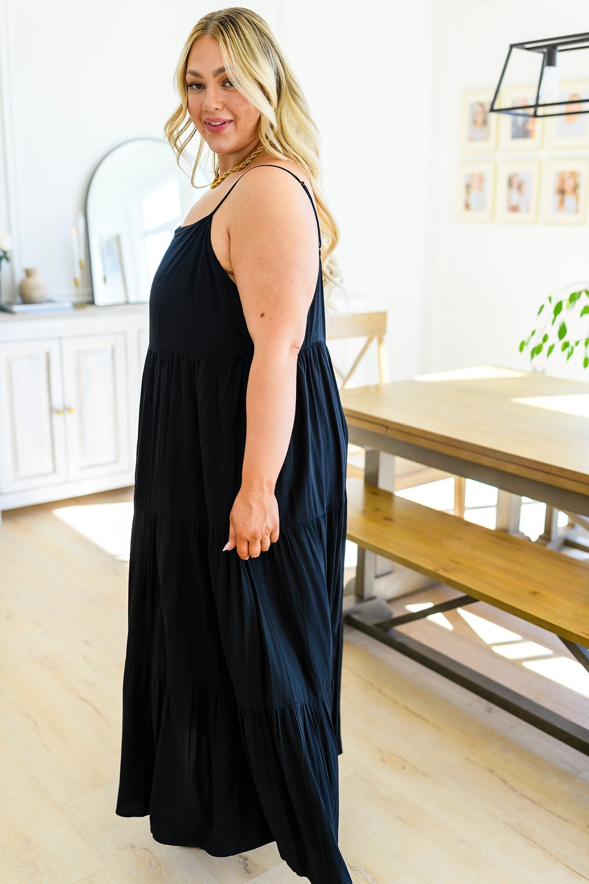 Classically Cool Tiered Maxi Dress (Online Exclusive) - Uptown Boutique Ramona