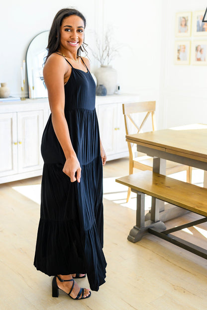 Classically Cool Tiered Maxi Dress (Online Exclusive) - Uptown Boutique Ramona