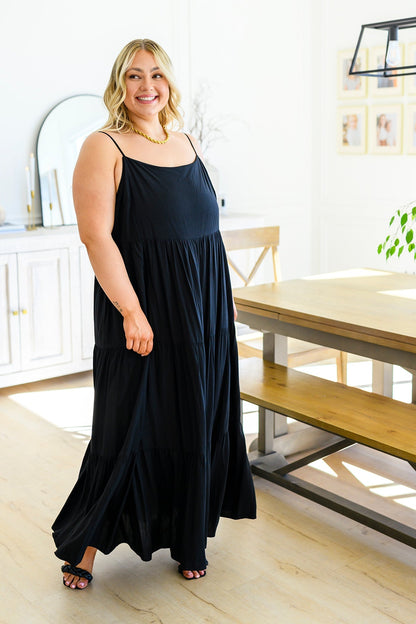 Classically Cool Tiered Maxi Dress (Online Exclusive) - Uptown Boutique Ramona