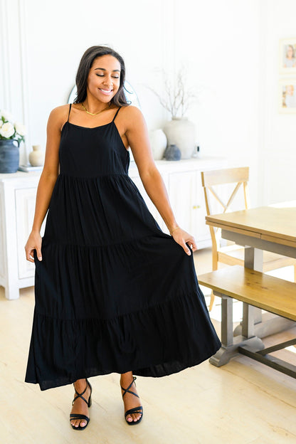 Classically Cool Tiered Maxi Dress (Online Exclusive) - Uptown Boutique Ramona